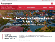 Tablet Screenshot of professionalspadstow.com.au